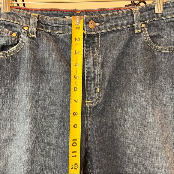Vintage Women's Tommy Hilfiger Jeans Classic Fit High Rise Size 18 Reg Y2K Flag - Picture 6 of 9